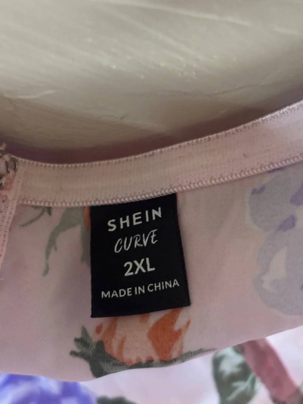 SHEIN Pink Floral Cowl Midi Dress - Picture 2 of 7